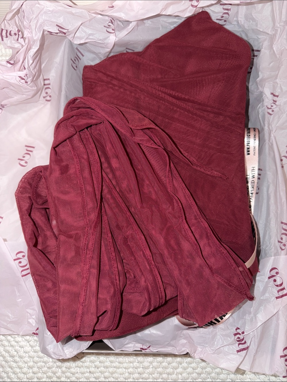 House of CB Hallie Cabernet Strapless Corset With Neck Scarf (Regular Cup Size) - Picture 9 of 12